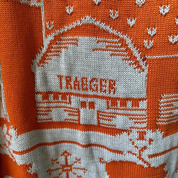NWT Traeger Gray & Pumpkin Long Sleeve Sweater with Farm Scene - Men's XXL - Picture 3 of 16